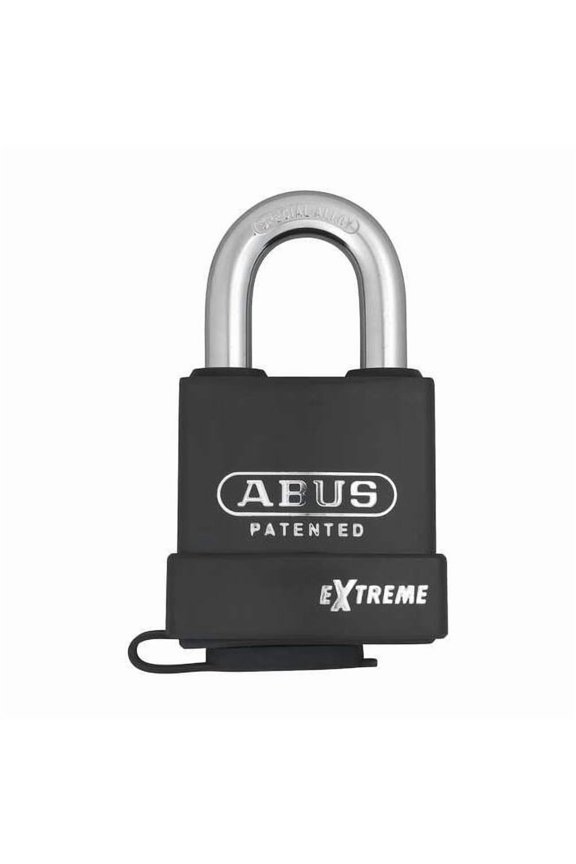 Padlock, Coreless, Standard Shackle, Rectangular Hardened Steel Body, Steel Shackle, 1 in W