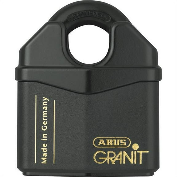 Abus Keyed Padlock, 13/16 in,Square,Black 37/80 KD