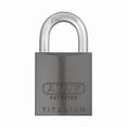 thumbnail image 1 of Padlock, Coreless, Long Shackle, Rectangular Aluminum Body, Steel Shackle, 1 in W, 1 of 1