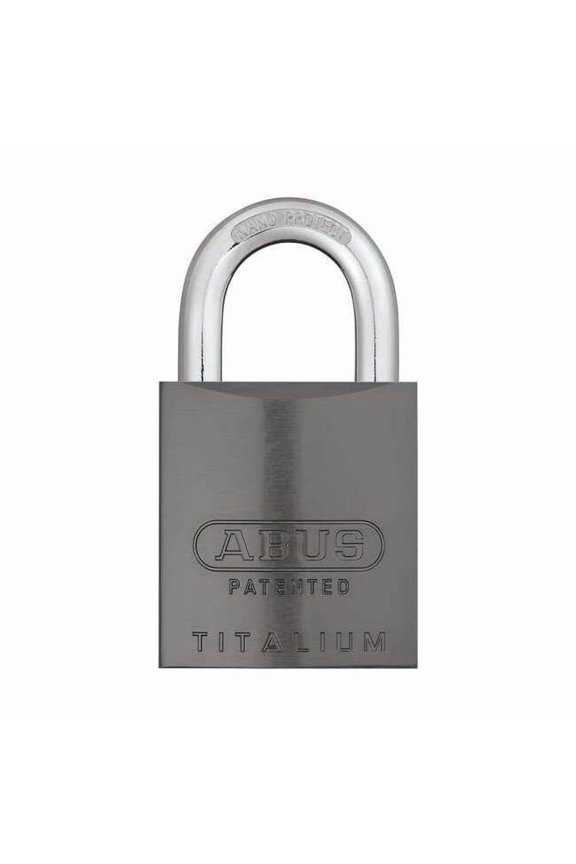 Padlock, Coreless, Long Shackle, Rectangular Aluminum Body, Steel Shackle, 1 in W