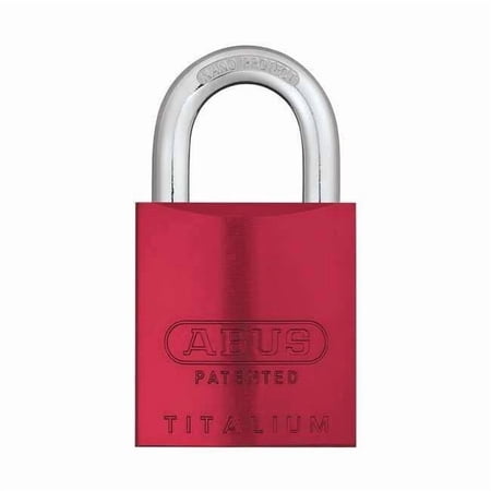 Padlock, Coreless, Long Shackle, Rectangular Aluminum Body, Steel Shackle, 1 in W