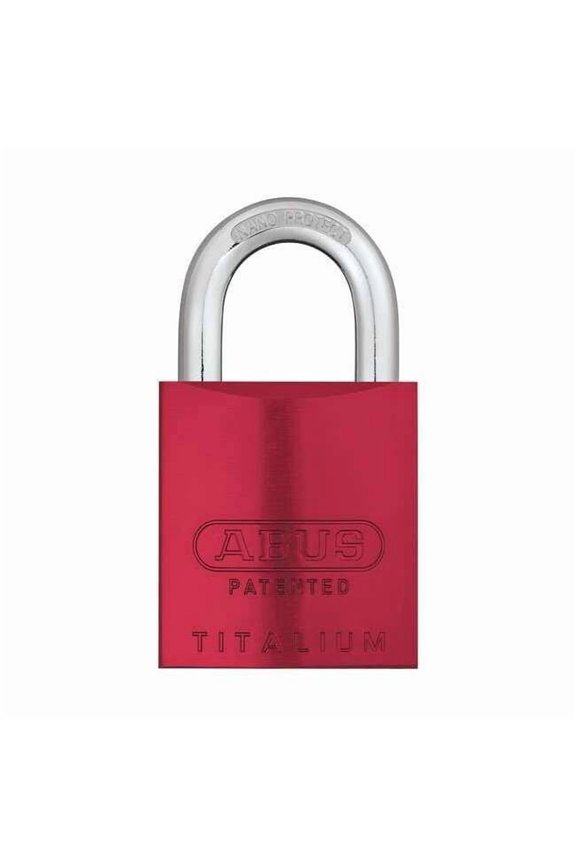 Padlock, Coreless, Long Shackle, Rectangular Aluminum Body, Steel Shackle, 1 in W