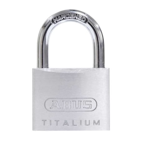 Padlock, Keyed Different, Standard Shackle, Square Aluminum Body, Steel Shackle, 7/8 in W