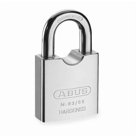 Padlock, Keyed Alike, Standard Shackle, Square Hardened Steel Body, Hardened Steel Shackle