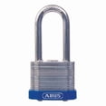 thumbnail image 1 of Keyed Padlock, Open, Square Steel Body, Hardened Steel Shackle, 15/16 in W, 1 of 1
