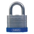 thumbnail image 1 of Keyed Padlock, Open, Square Steel Body, Hardened Steel Shackle, 15/16 in W, 1 of 5