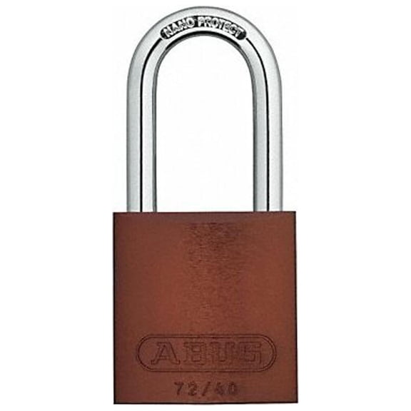 Abus Lockout Padlock,KA,Brown,1-1/2"H,PK6 72 HB/40-40 KAx6 Brown