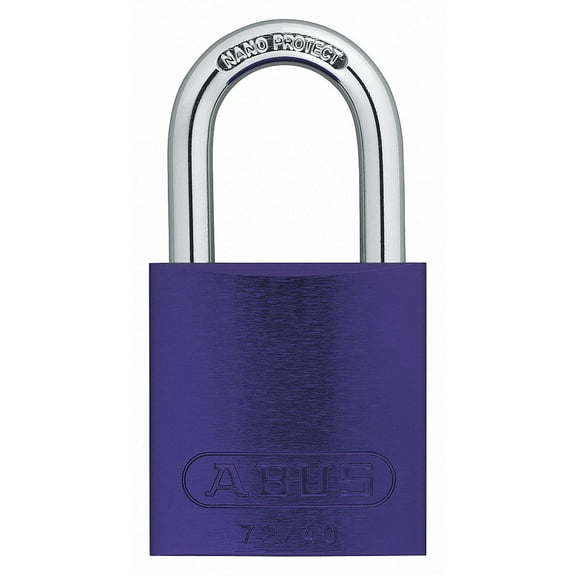 Abus Lockout Padlock,KA,Purple,1-1/2"H,PK6