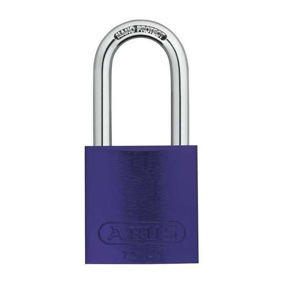 Abus Lockout Padlock,KA,Purple,1-1/2"H,PK6 72 HB/40-40 KAx6 Purple