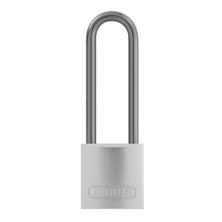 Lockout Padlock, Keyed Alike, Aluminum, Silver, 3 in Shackle Height, 1 1/2 in Body Width
