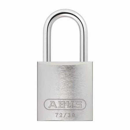 Lockout Padlock, Keyed Alike, Aluminum, Silver, 1 in Shackle Height, 1 1/4 in Body Width