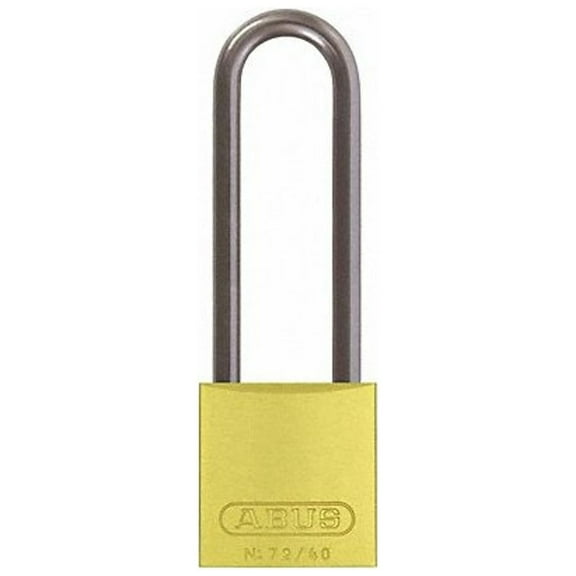 Abus Lockout Padlock,KA,Yellow,1-1/2"H 72 HB/40-75 KA Yellow