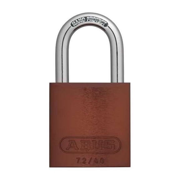 Abus Lockout Padlock,KD,Brown,1-1/2"H 72 /40 KD Brown