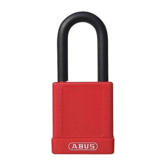 Abus Lockout Padlock,KD,Red,1-3/4"H,PK6 19601
