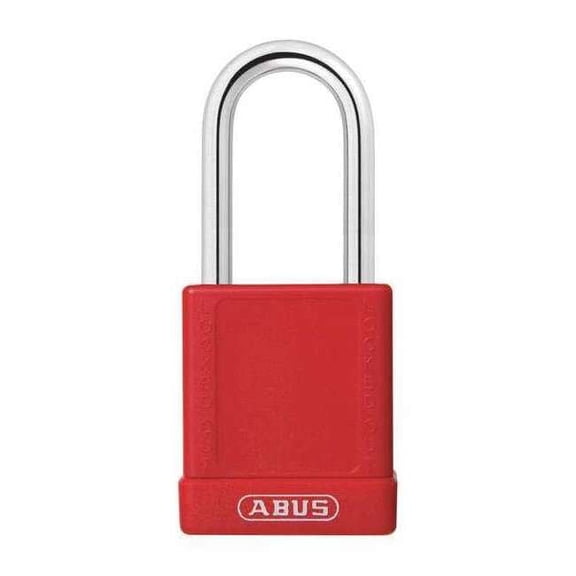 Abus Lockout Padlock,KD,Red,1-3/4"H,PK6 19630