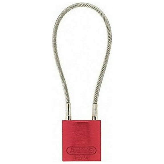 Abus Lockout Padlock,Key Different,Red Body 13027