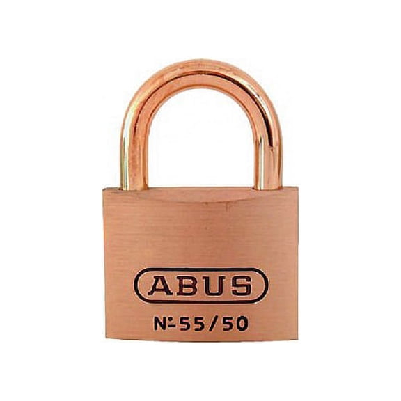 Abus 55MB/50 KA 5501 Brass Body Padlock, Brass Shackle, Keyed Alike 5501