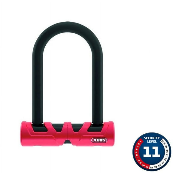 Abus Ultimate U-Lock - x 5.5", Keyed, Black, Includes Bracket
