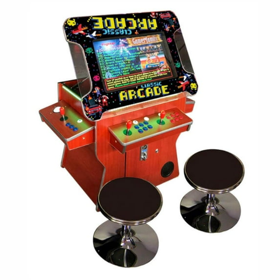 Abvideo arcades Cocktail Arcade Machine 3505 Tilt Up Wood Retro Wood