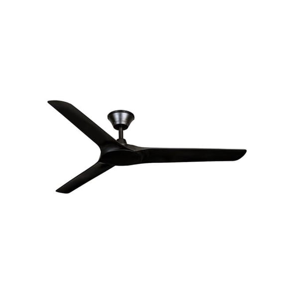 Abyss Black 56-inch Indoor/Outdoor Ceiling Fan with Black Blades