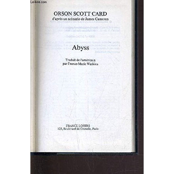 Pre-Owned Abyss Hardcover