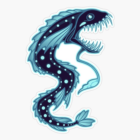 Abyssal Lurker Deep Sea Design Sticker