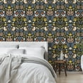 thumbnail image 1 of Abyssaly 17.7" x 118" Peel and Stick Wallpaper Blue Floral Wallpaper Removable Self-Adhesive Wallpaper for Bedroom Bathroom Vintage Contact Paper, 1 of 6