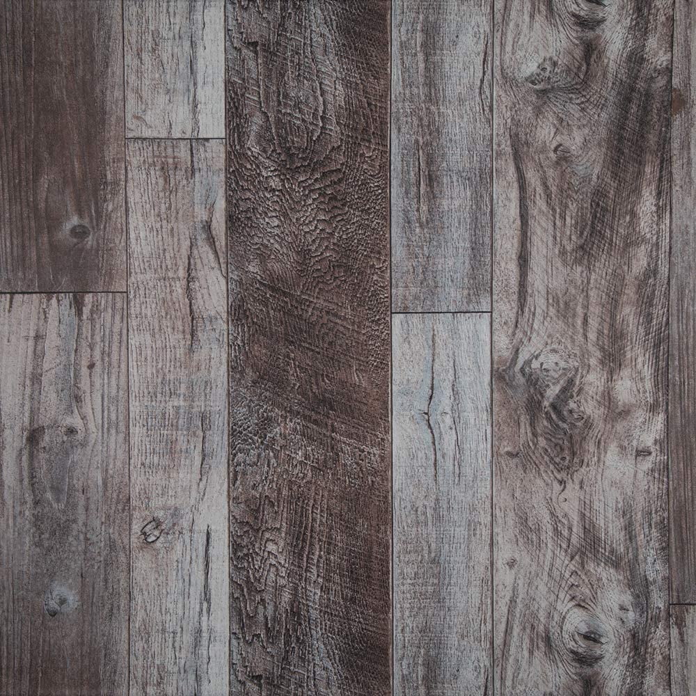 Abyssaly 17.7" x 236" Peel and Stick Wallpaper Grey Wood Plank Wallpaper Self Adhesive Wallpaper Waterproof Removable Vinyl Film for Decorative