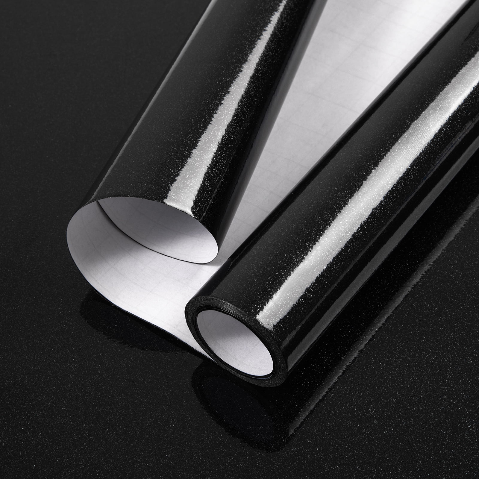 Abyssaly 23.6" x 196.8" Black wallpaper peel and Stick Self Adhesive Contact Paper Film Decorative Paper for Wallcovering Kitchen Countertop Cabinets Wardrobe Furniture