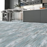 Abyssaly 35.8" x 5.9" 10 Pcs Wood Vinyl Flooring Tile Peel and Stick Floor Tile Self Adhesive Bathroom Floor Tiles Waterproof Thick Removable Flooring Tiles