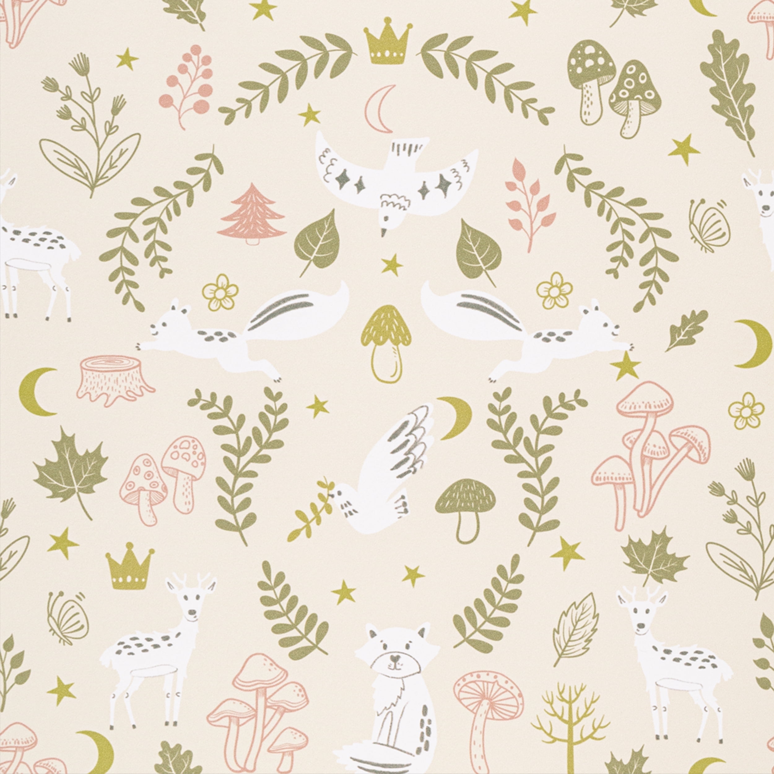 Abyssaly Beige Floral Wallpaper Peel and Stick Wallpaper 17.3"×118" Self-Adhesive Removable Contact Paper Vinyl Wall Paper for Bedroom Cupboard Door Shelfves