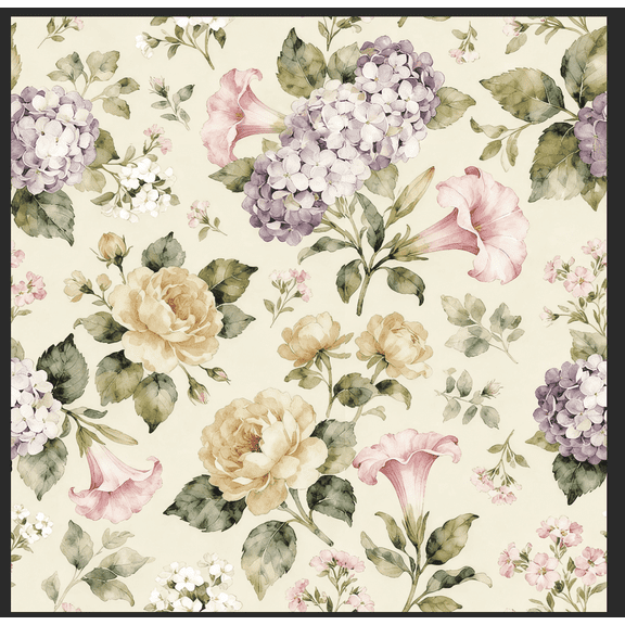 Abyssaly Floral Peel and Stick Wallpaper 17.3"118" Vintage Watercolor Floral Self Adhesive Textured Wall Paper Contact Paper for Home Decor