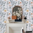 thumbnail image 1 of Abyssaly Floral Peel and Stick Wallpaper 17.5-in x 118-in Self-Adhesive Removable Flower Vinyl Paper for Home Decor, 1 of 9