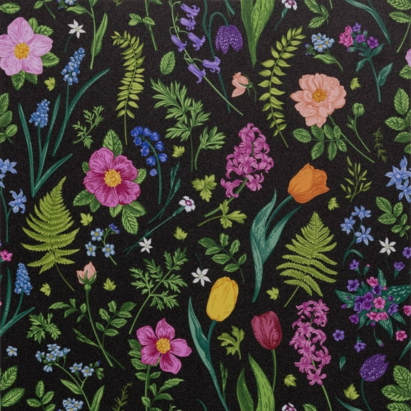 Abyssaly Floral Peel and Stick Wallpaper 17.7" x 118" Self-adhesive Removable Wall Paper Flower Vinyl Contact Paper for Home Decor