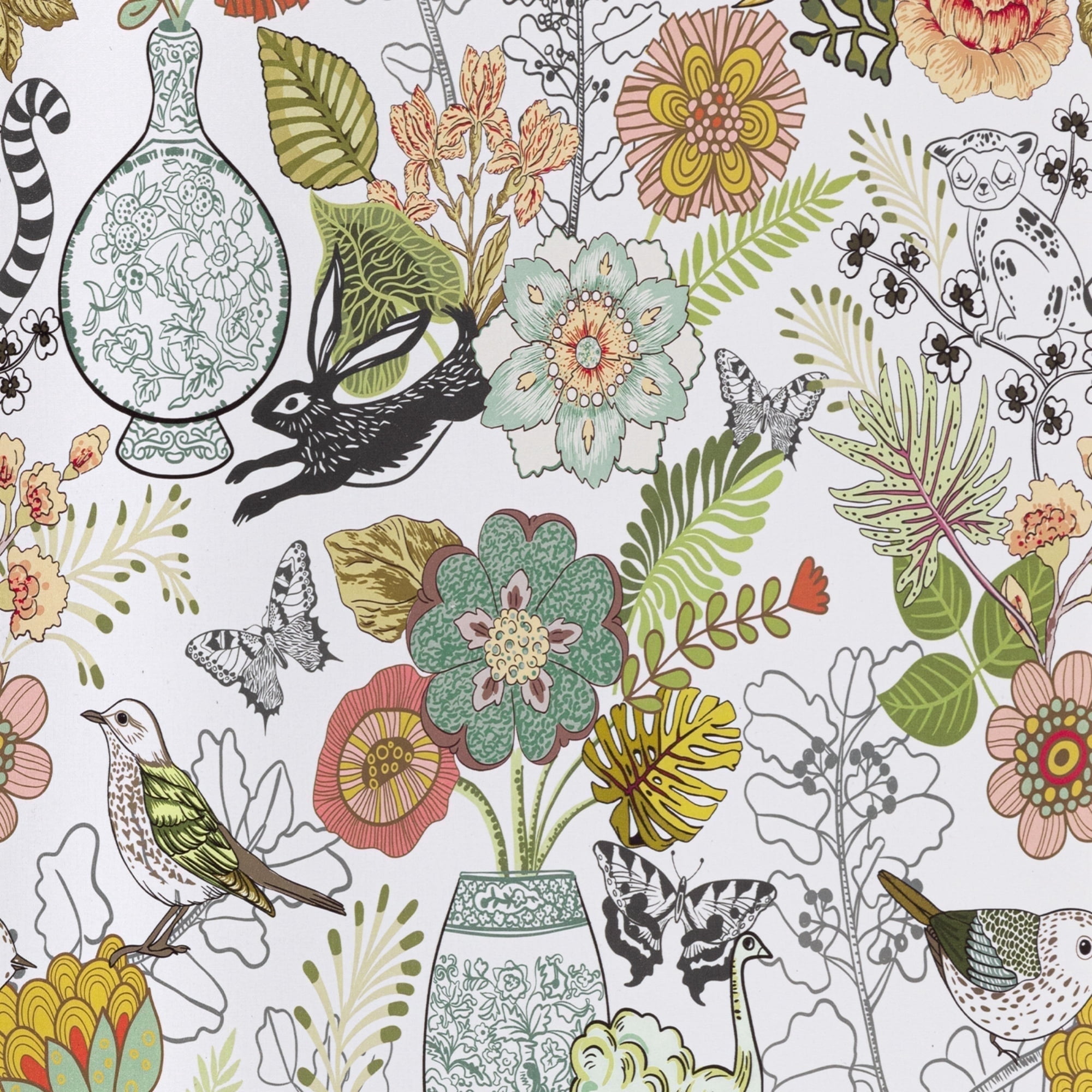 Abyssaly Floral Peel and Stick Wallpaper 17.7" x118" Self-Adhesive Removable Vinyl Contact Paper for Bedroom Wall Decoration Home Decor
