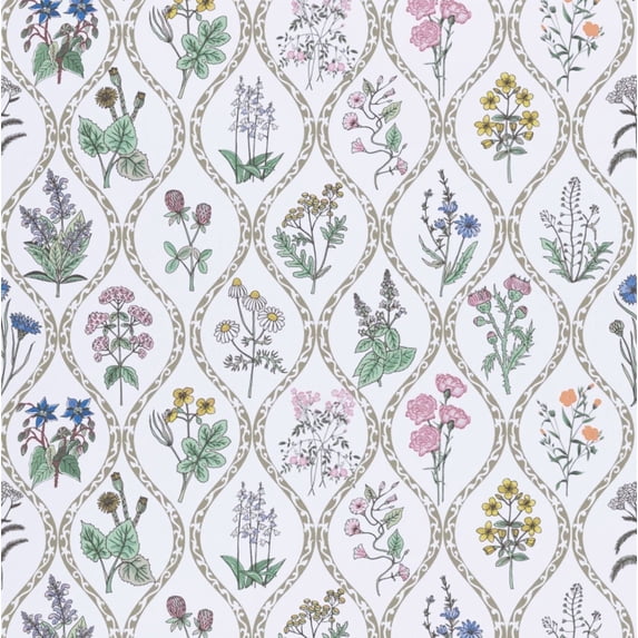 Abyssaly Flower Peel and Stick Wallpaper 17.5-in x 118-in Colorful Floral Self Adhesive Removable Wallpaper Peel and Stick for Home Bedroom Cabinets Thicken