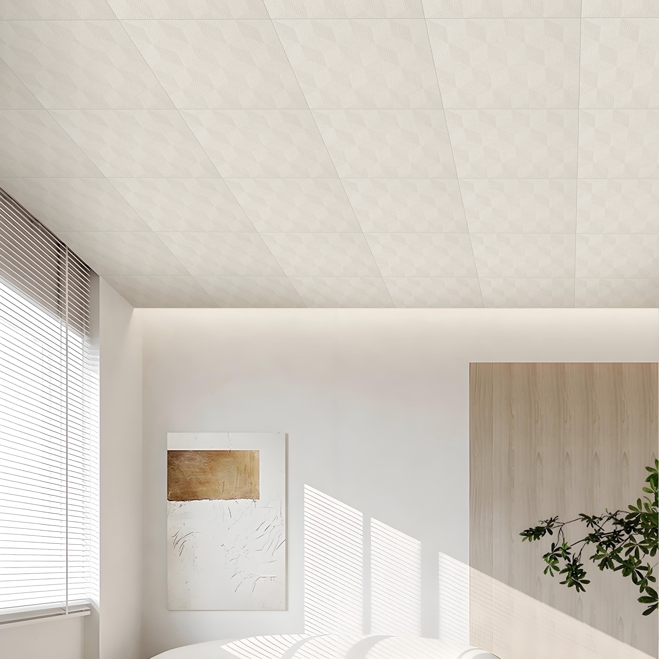 Faem Ceiling Abyssaly Peel and Stick Ceiling Tile 13.8