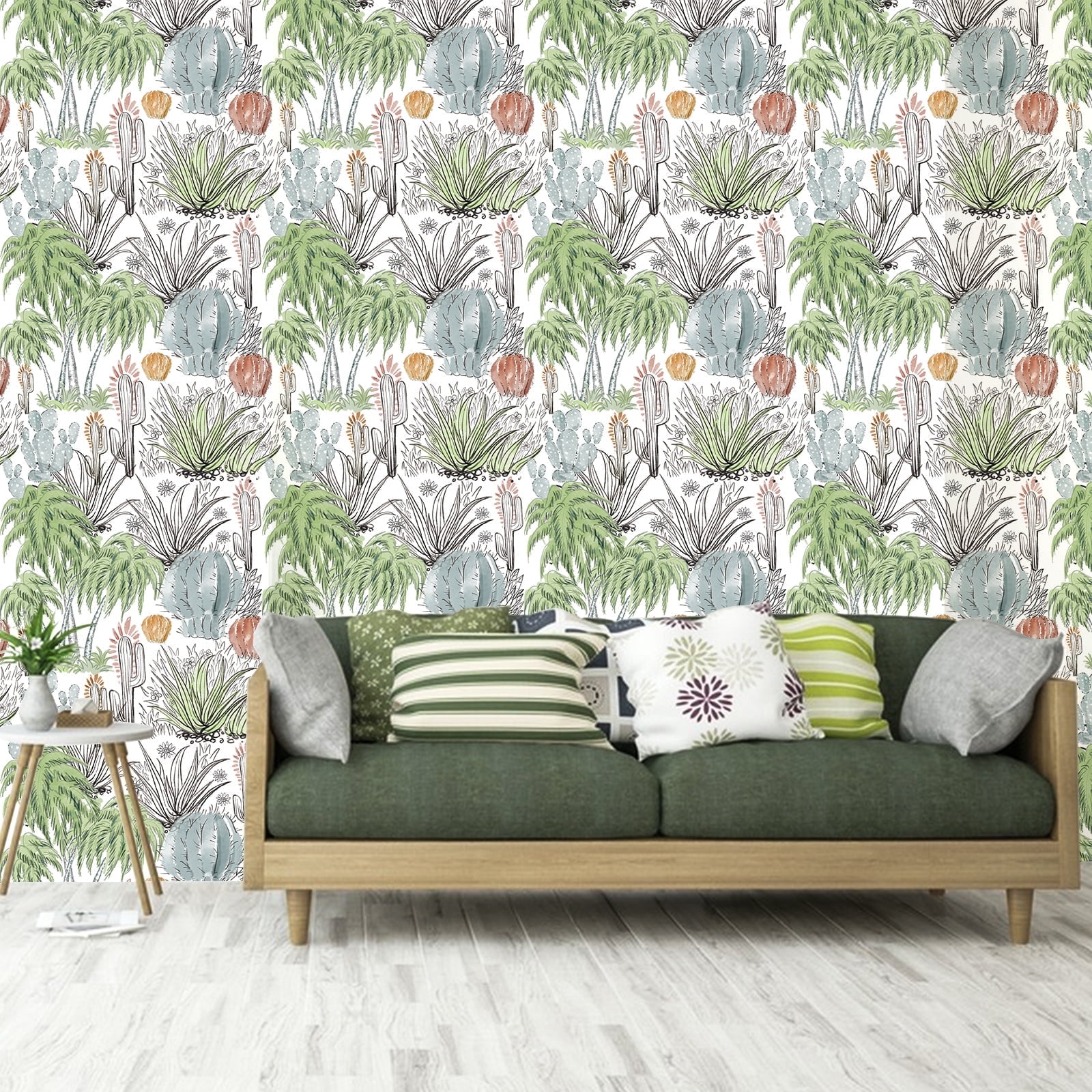 Abyssaly Peel and Stick Wallpaper 17.7" x 118" Vintage Floral Wallpaper Self Adhesive Removable Floral Wall Paper for Bathroom bedroom