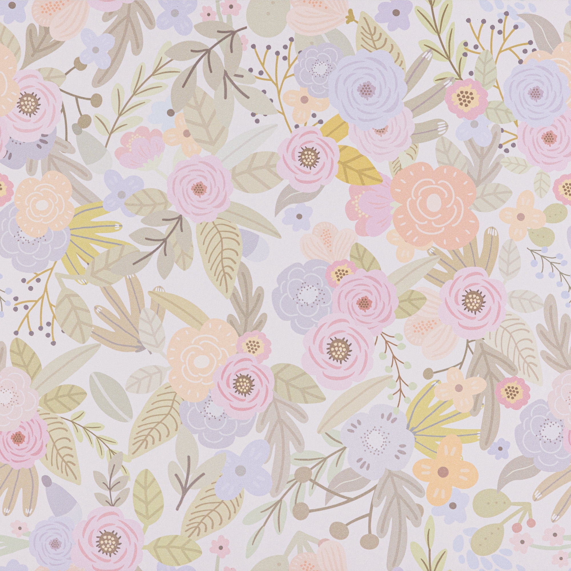 Black Peony Daisy Peel And Stick Wallpaper - Vintage Floral Removable Contact Paper, 17.3"x118"