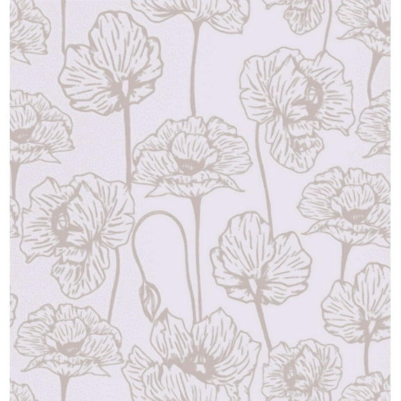Abyssaly Wallpaper Peel and Stick Floral Removable Self-adhesive Wallpaper 17.5"×118"