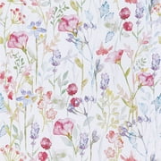 Abyssaly White Floral Wallpaper Peel and Stick Wallpaper 17.3 in-×118 in-Removable Contact Paper Vinyl Self Adhesive Wall Paper for Bedroom Closets Countertop