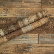 Abyssaly Wood Wallpaper 17.7 x 118 Shiplap Peel and Stick Wallpaper Rustic Wood Grain Contact Paper Removable Self Adhesive Vinyl Film Roll for Countertop Table Shelf