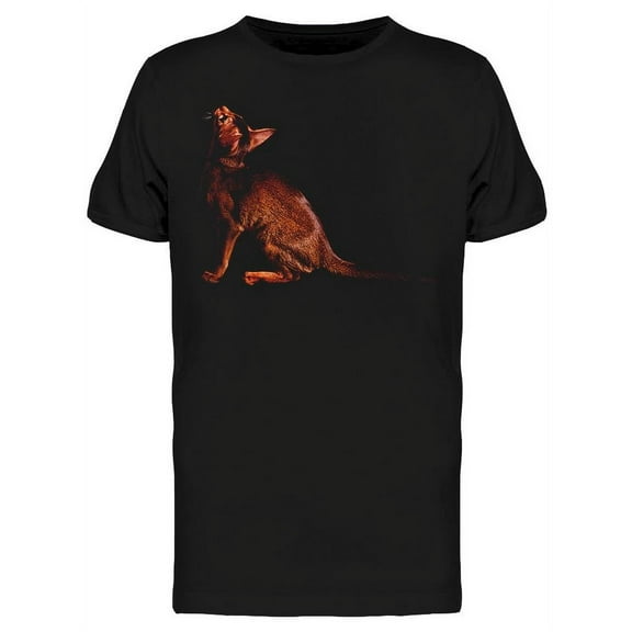 Abyssinian Cat Image T-Shirt Men -Image by Shutterstock, Male XX-Large