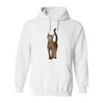 thumbnail image 1 of Abyssinian Cat Looking Up Hoodie Women -Image by Shutterstock, Female x-Large, 1 of 4