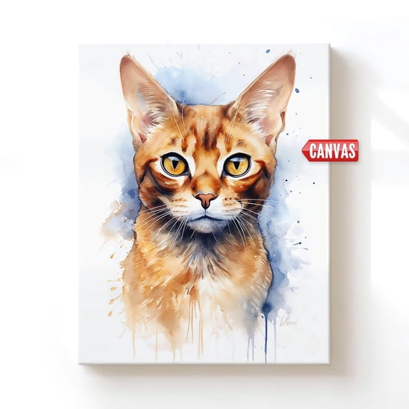 Abyssinian Cat Lover Gift Print Original Artwork Wall Art Pet Drawing Cute Picture Aby Wild Caracat