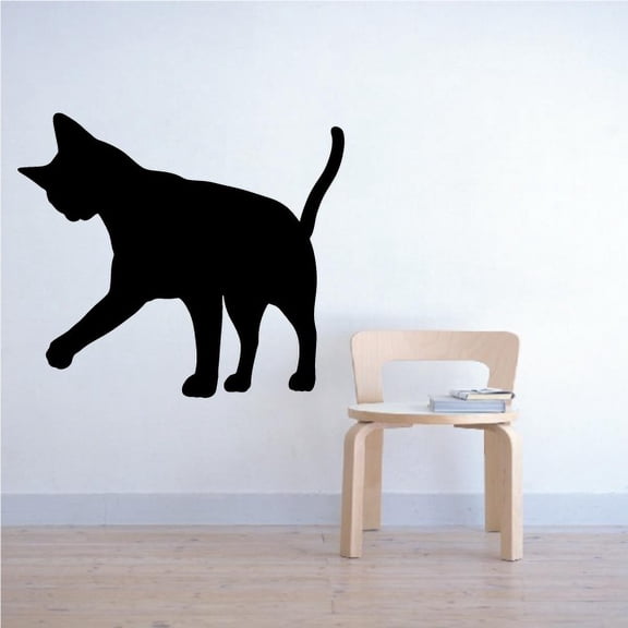 Abyssinian Cat Pawing Decal - 36 Inches