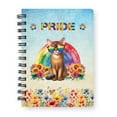 thumbnail image 1 of Abyssinian Celebrates Rainbow Pride Month LGBT LGBTQ+ Spiral Bound Journal Cat Lover Kitten Owner Gifts 5x7in Spiral Notebook - 01003, 1 of 5