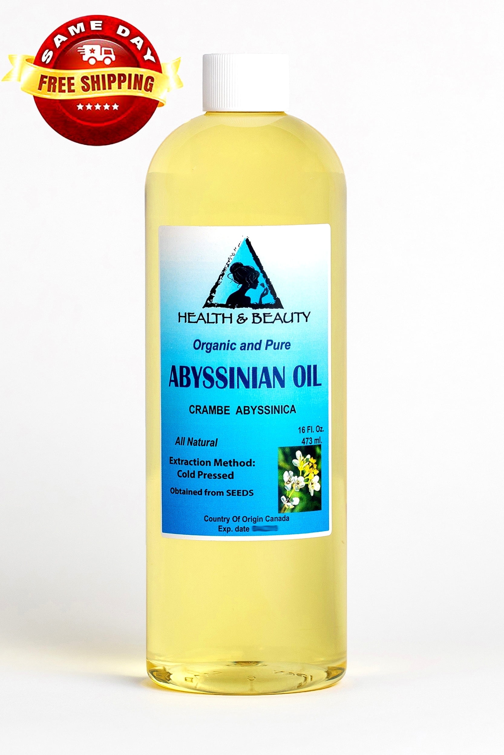 Abyssinian / Crambe Seed Oil Organic Carrier Cold Pressed Fresh 100% Pure 16 oz