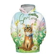 thumbnail image 1 of Abyssinian Hello Spring Time Flower Floral Nature All Over Print 3D Hoodie Unisex Merch Hoodies Cat Lover Kitten Owner Gifts - 02031, 1 of 6