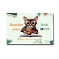 thumbnail image 1 of Abyssinian Mother Book Lover Living That Cat Mom Life Happy Mother's Day Horizontal Matte Canvas Poster Cat Lover Kitten Owner Gifts Wall Art Home Decor - 03004, 1 of 5